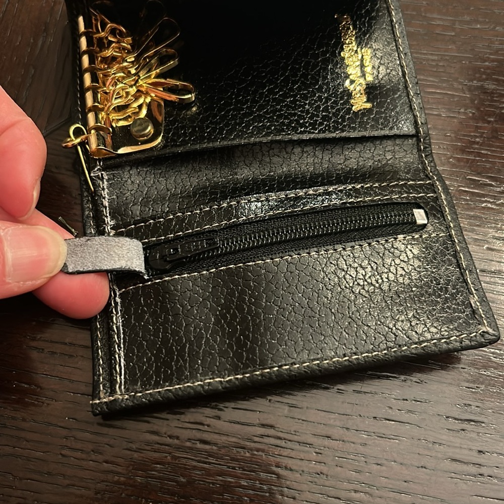 Authentic Ysl Yvessaintlaurent Three Fold Wallet - image 5